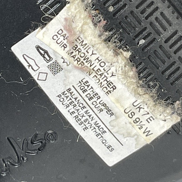 Clarks Womens Emily Holly‎ Boot Size 9.5W Block Heel Bootie Brown Leather Comfy - Picture 9 of 9